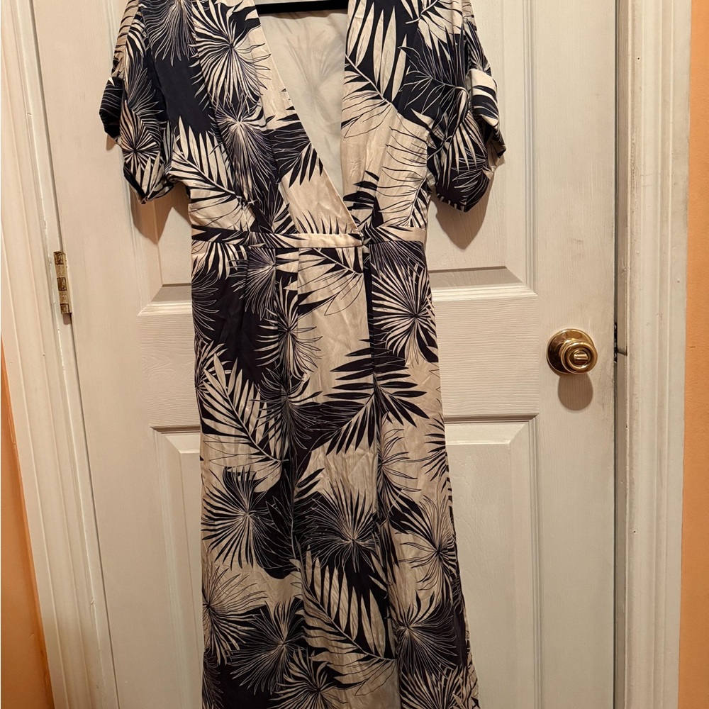Equipment Tropical Silk Wrap Maxi Dress
